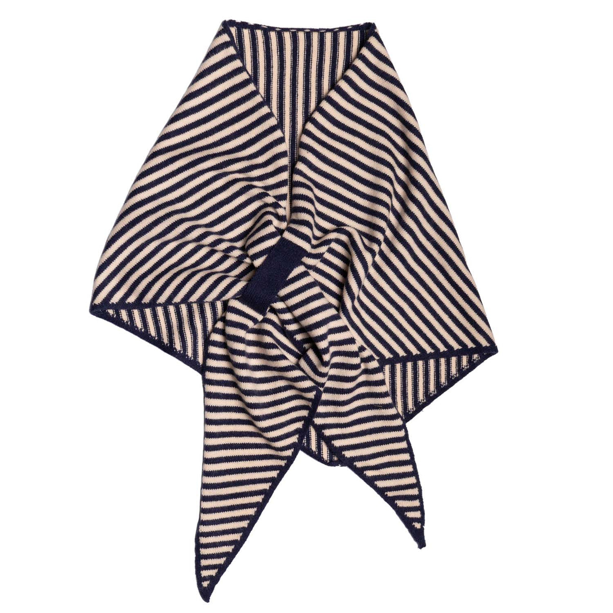 Large Knitted Triangle Scarf