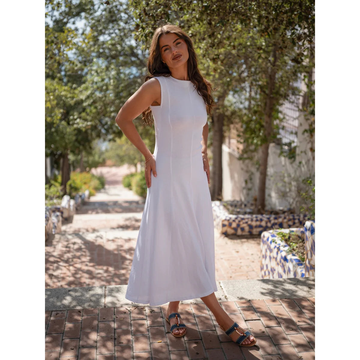 Jules Sandal in Navy