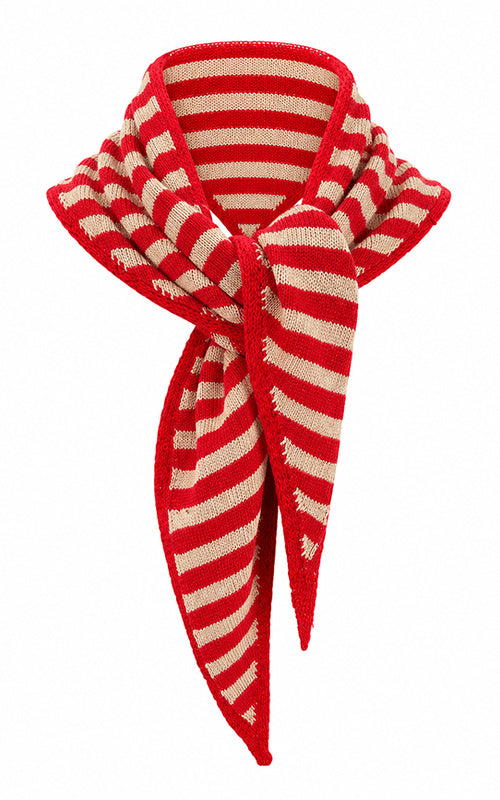 Cashmere Blend Striped Scarf