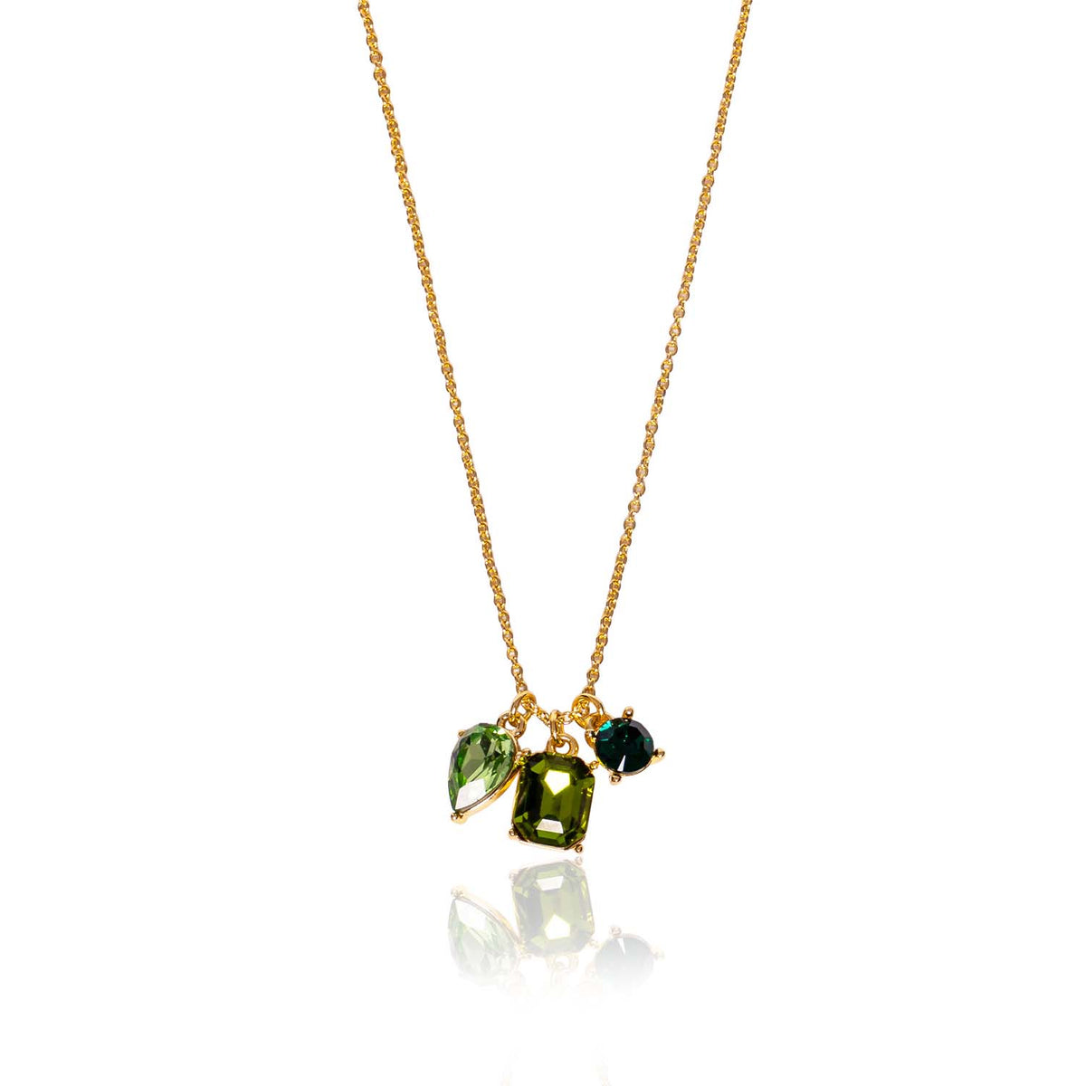 Evie 14K Gold Plated multi Charm Necklace
