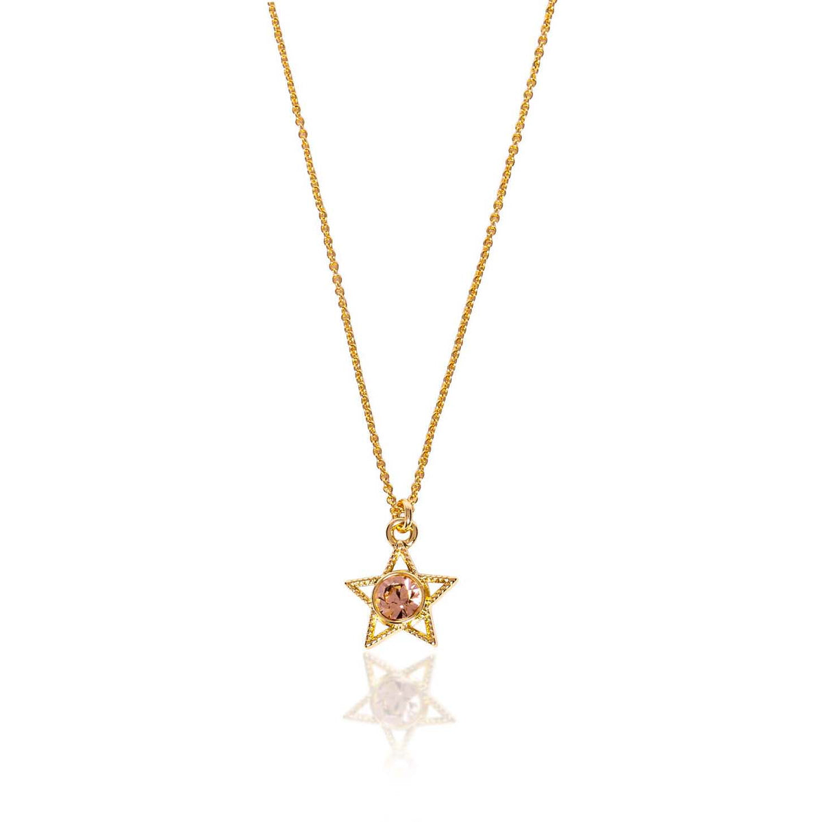 Florence 14k Gold Plated Star Charm Necklace