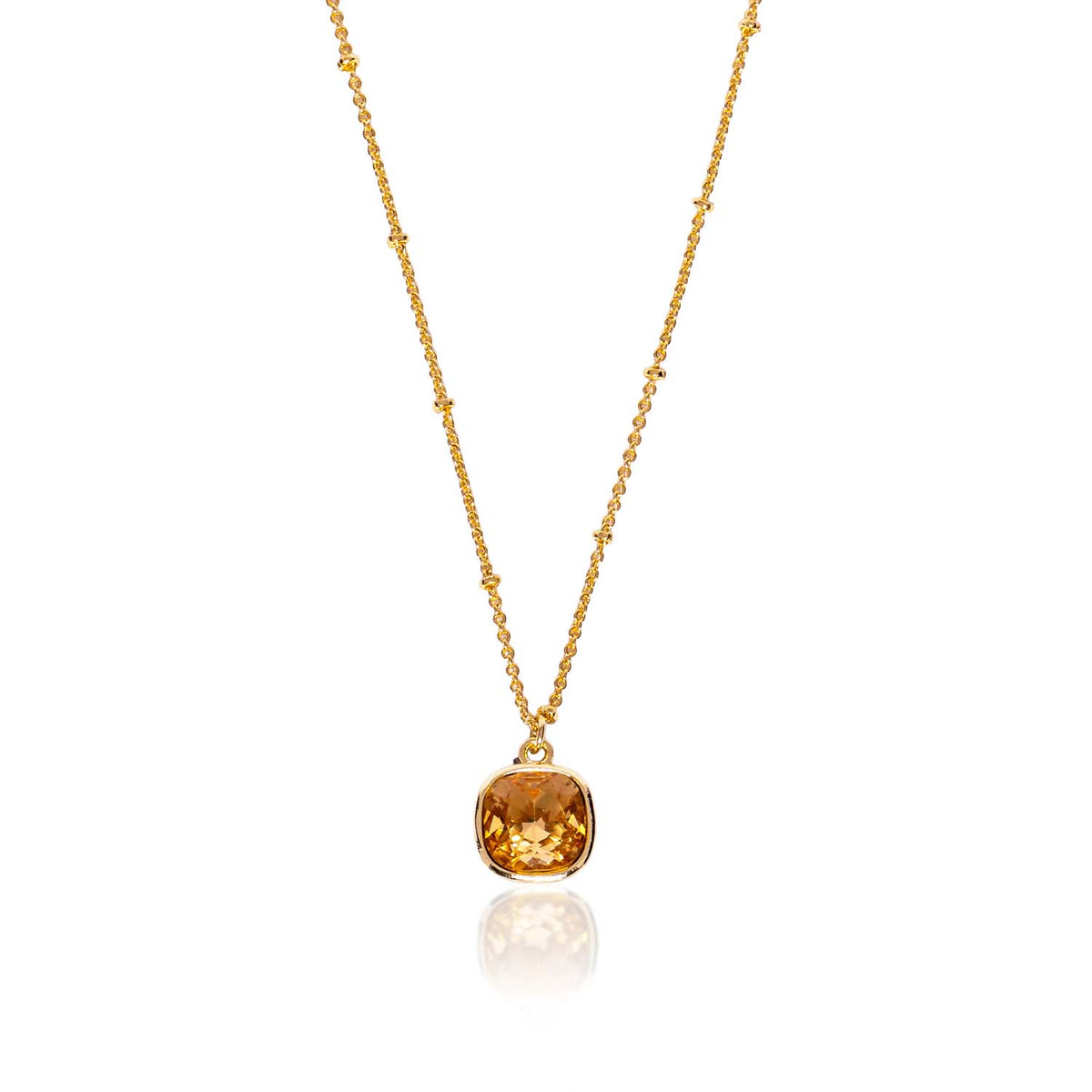 Harper 14K Gold Plated Necklace In Champagne