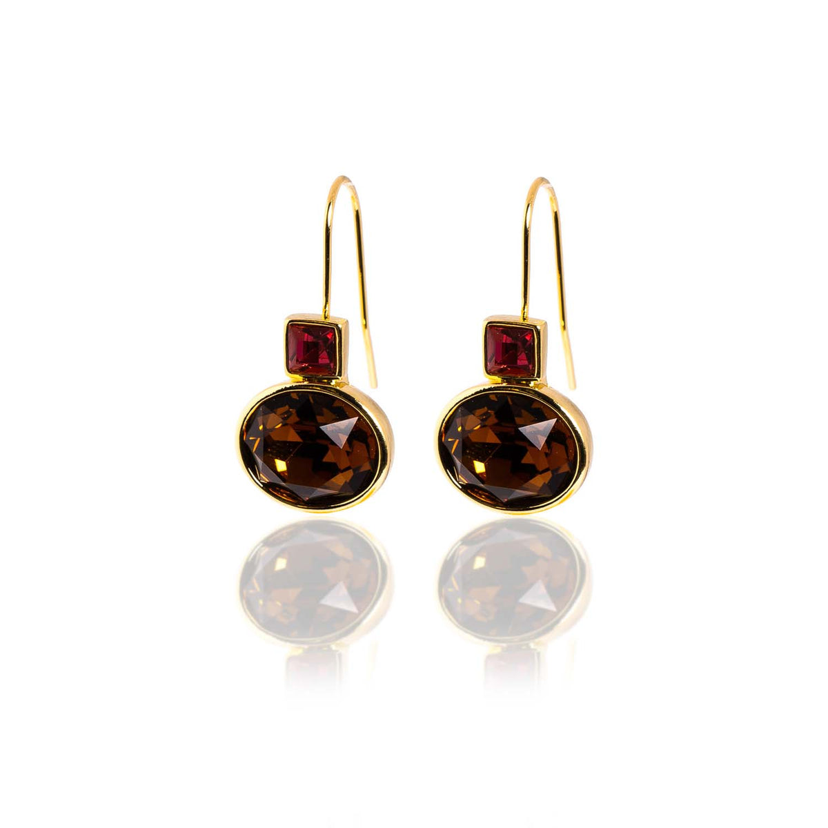 Katie 14K Gold Plated Drop Earrings