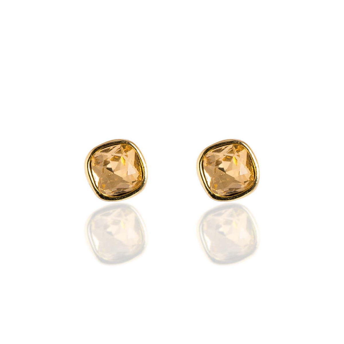 Harper 14k Gold Plated Stud Earrings