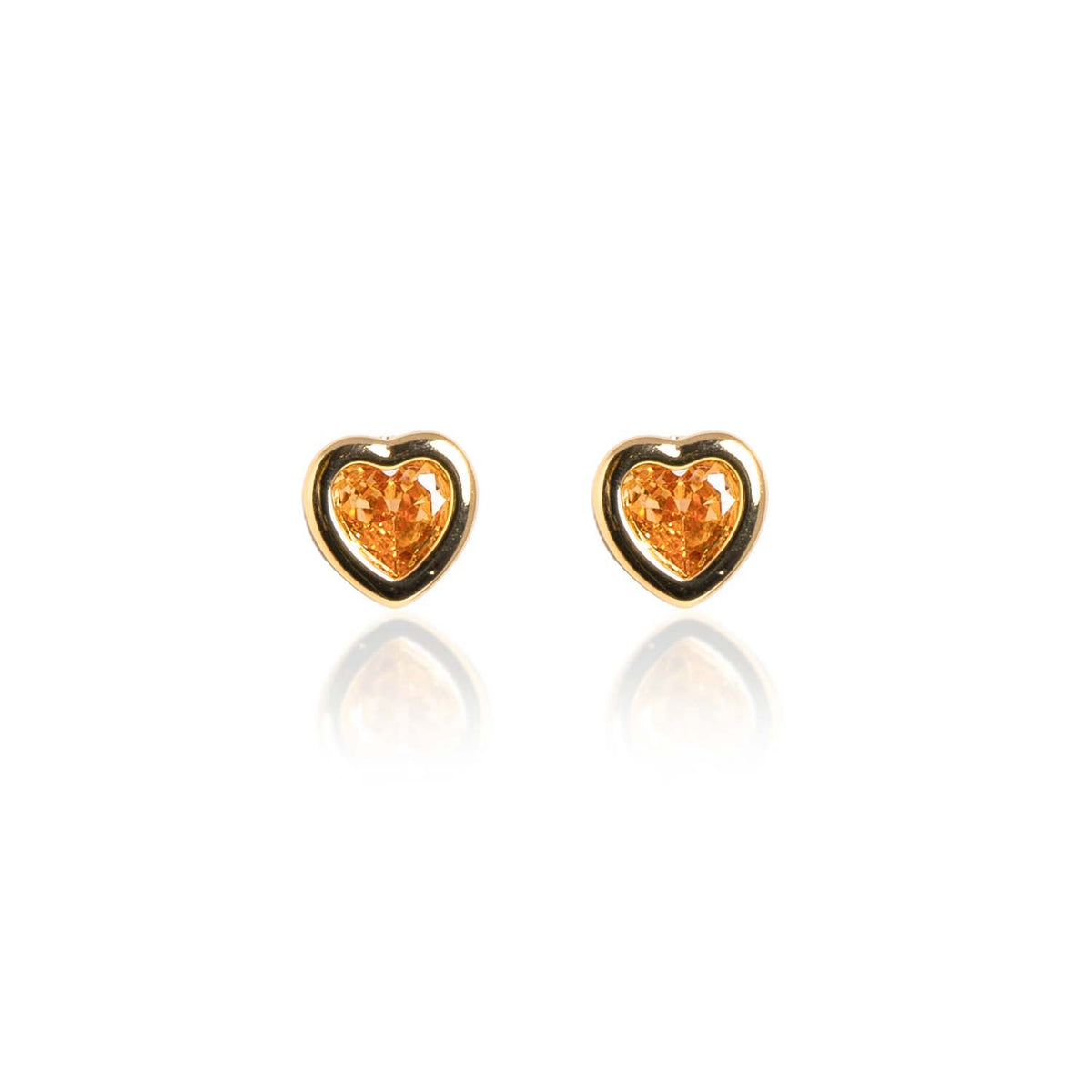 Amillee Heart Stud Earrings