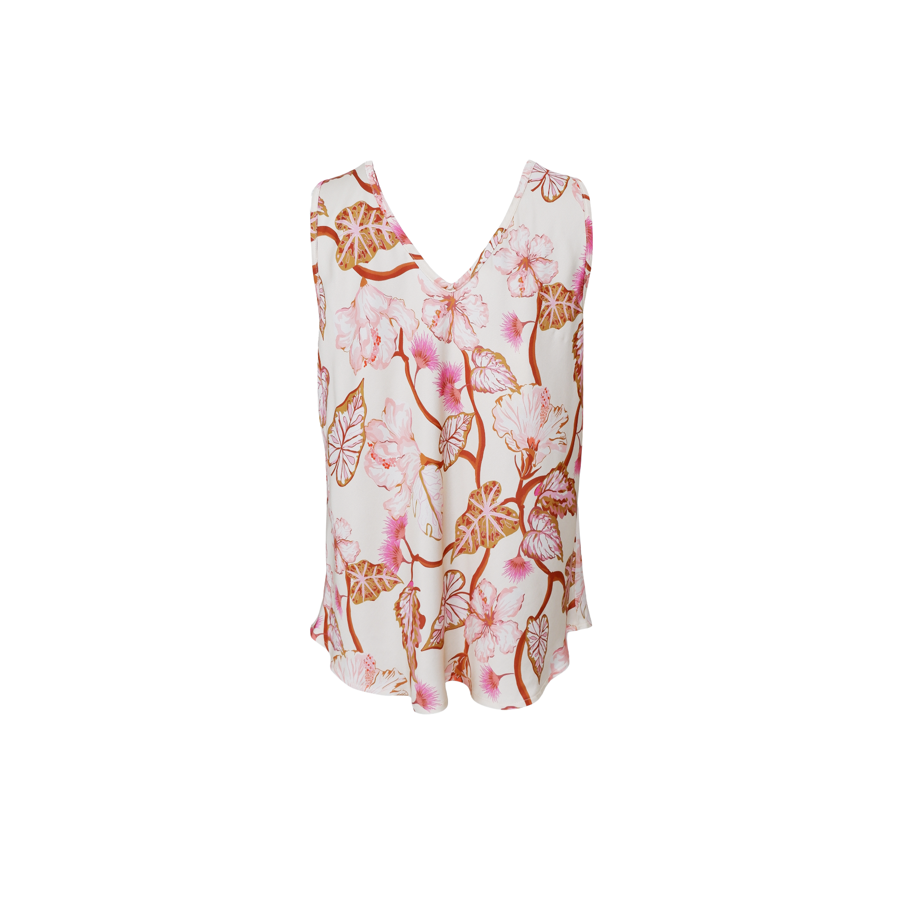 Zelene V-Neck Top in Coral