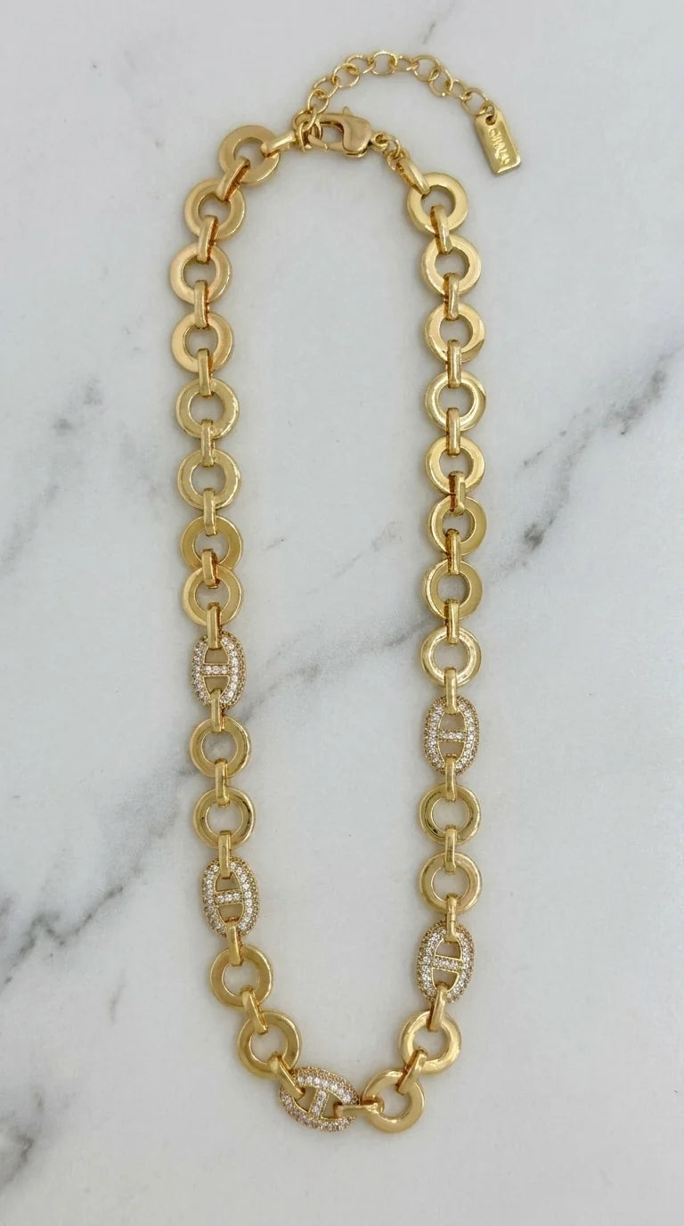 Gold Mariner Link Necklace
