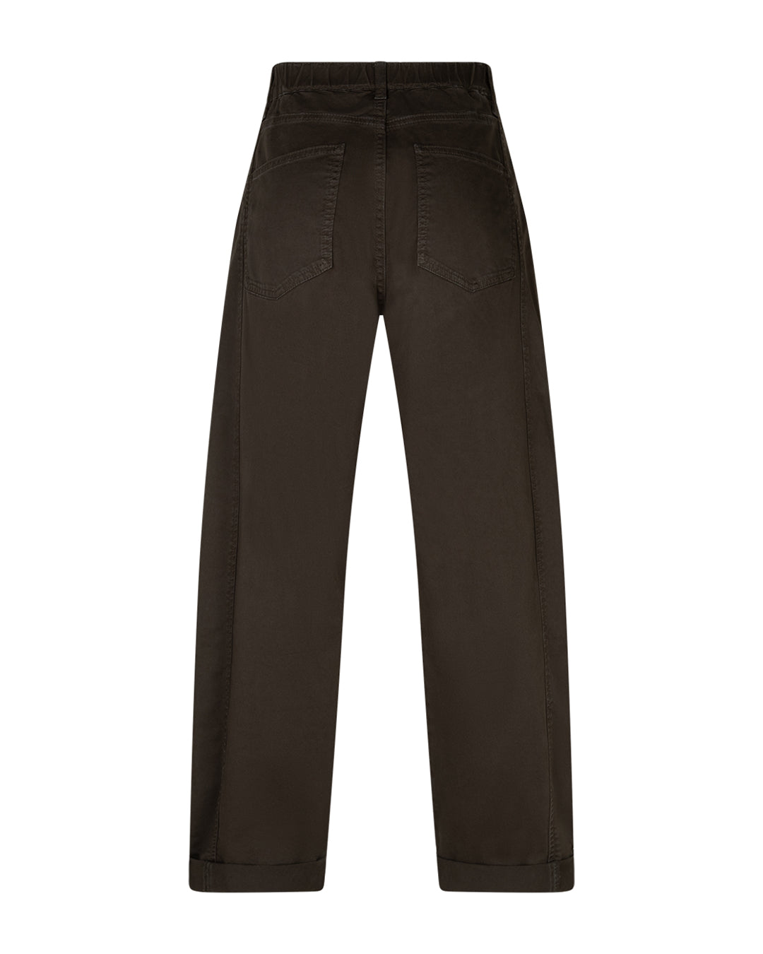 Margot Fine Twill Trousers in Dark Green