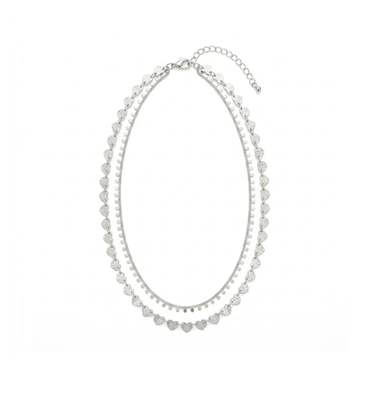 Double Layered brass chain Necklace