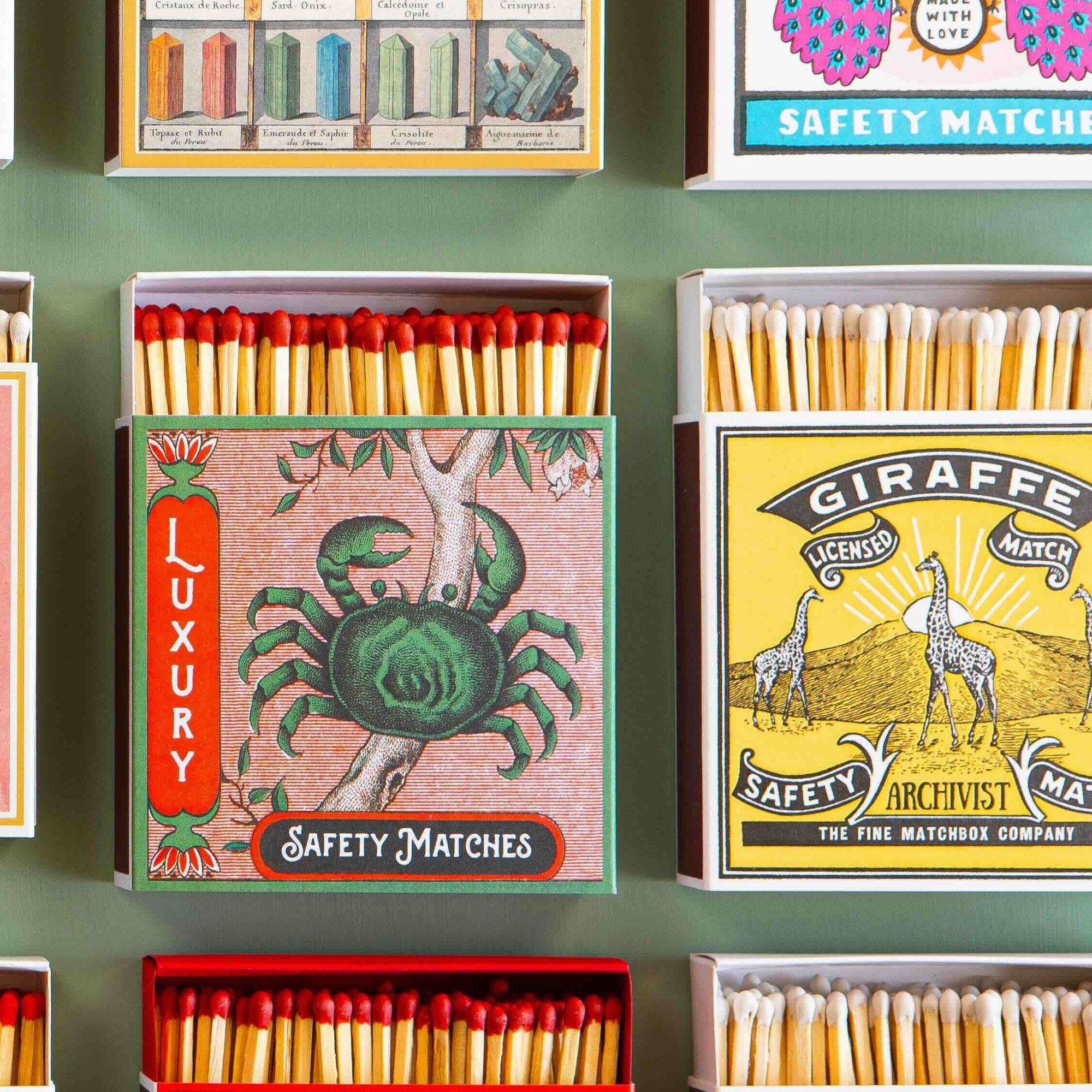 Square Matchbox - Giraffe