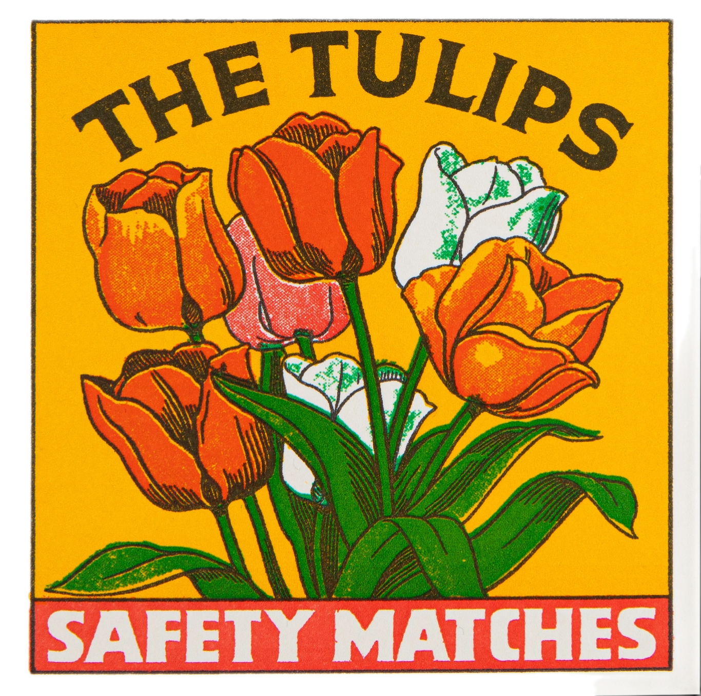 Square matchbox - Tulips