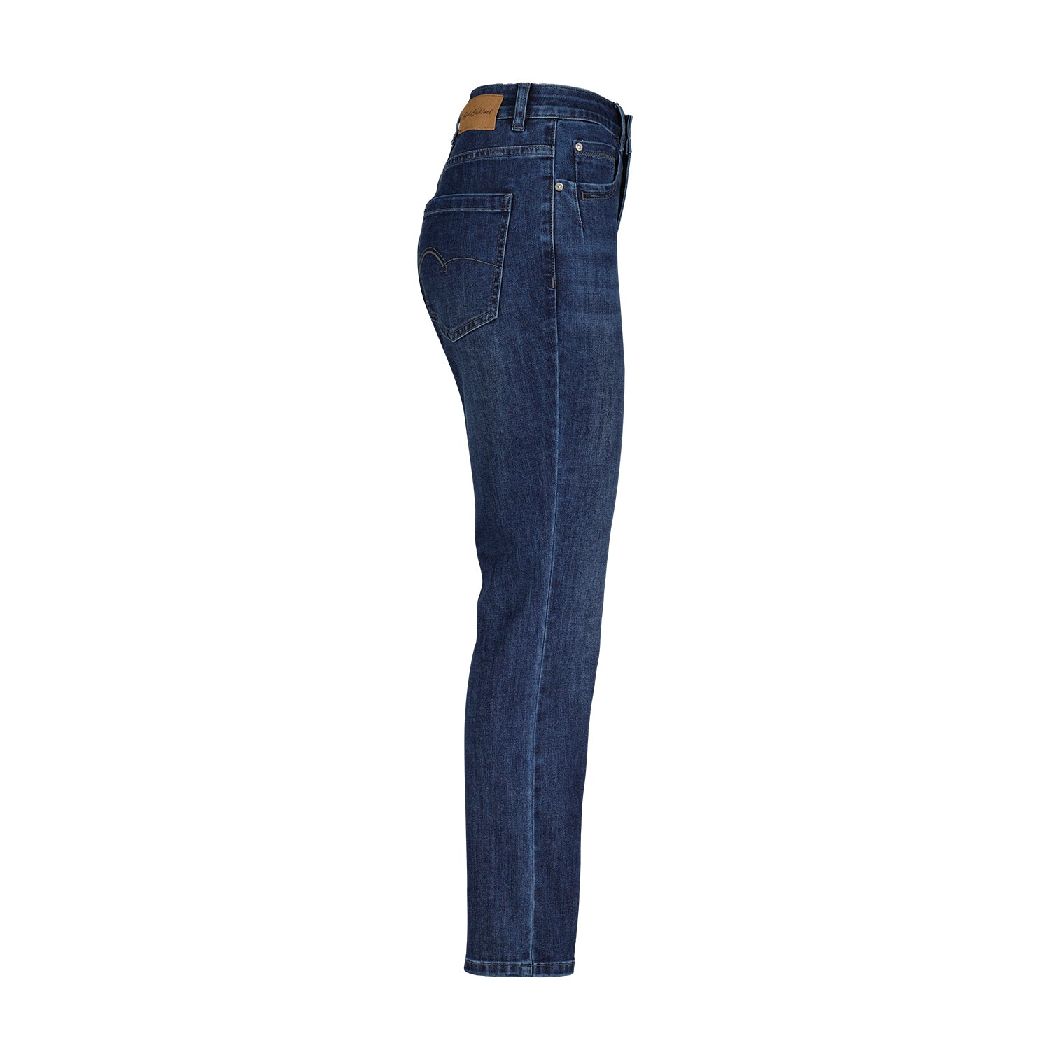 Red Button Kate high-rise straight leg jeans in dark stone — side view