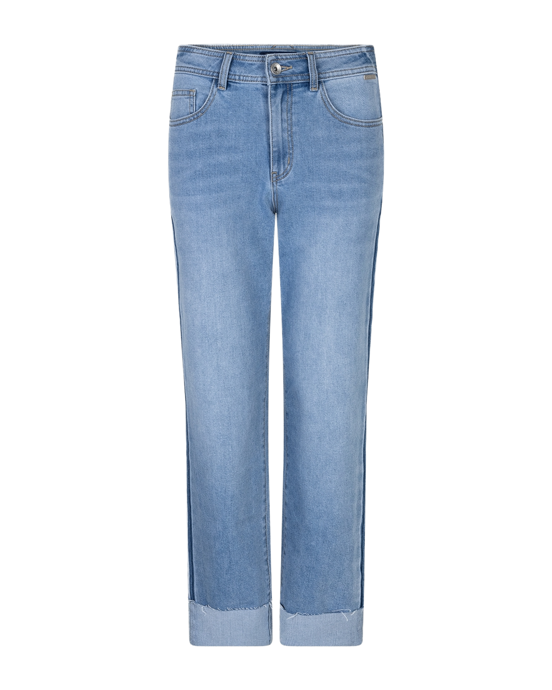 Kim Contrast Side Seam in Mid Stone