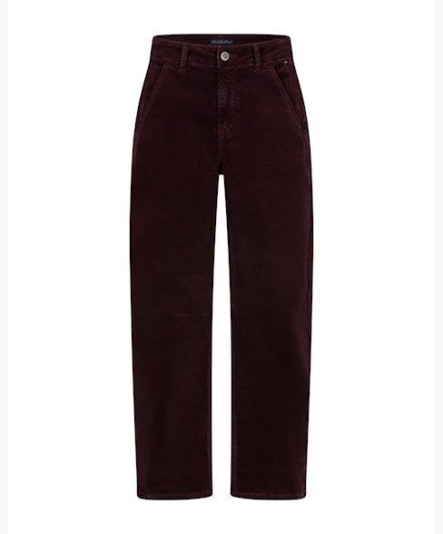 Caitlina Fine Cord Trousers in Espresso