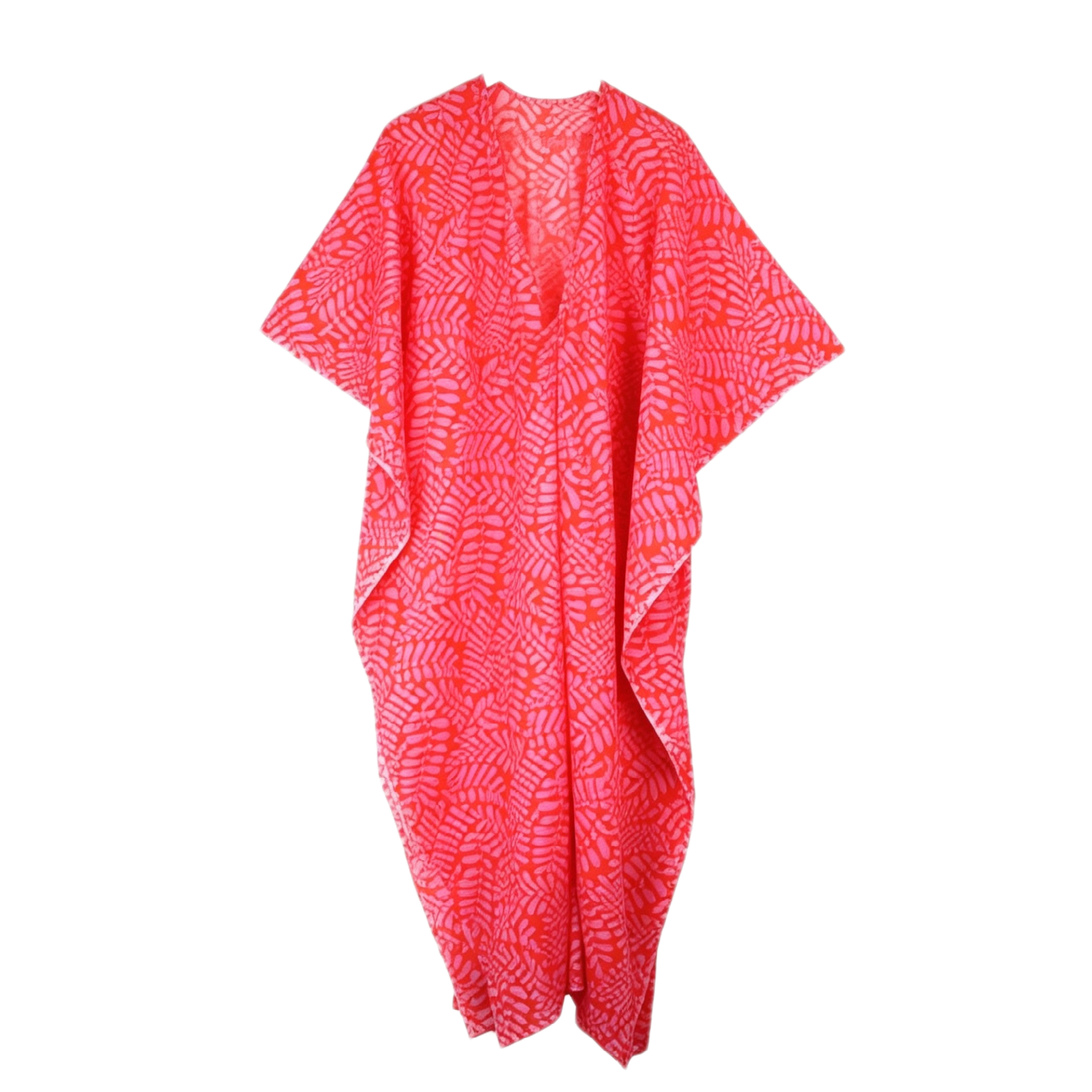 Beach Cover up in Red/Pink - One Size