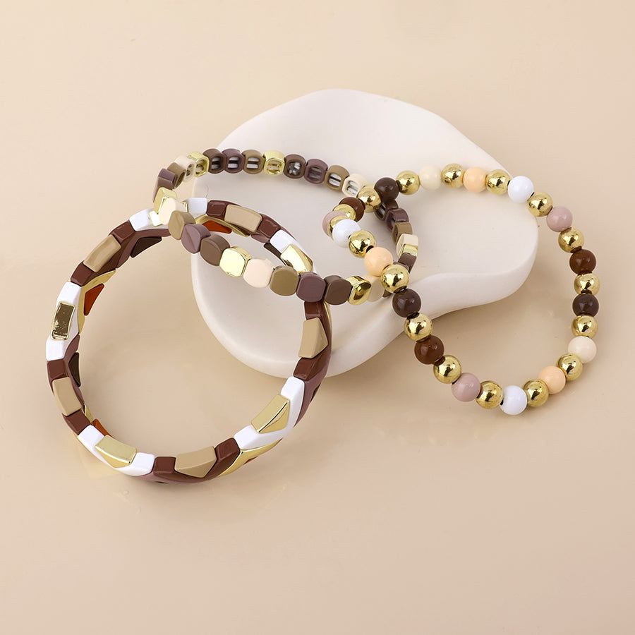 Mallory triple bracelet stack