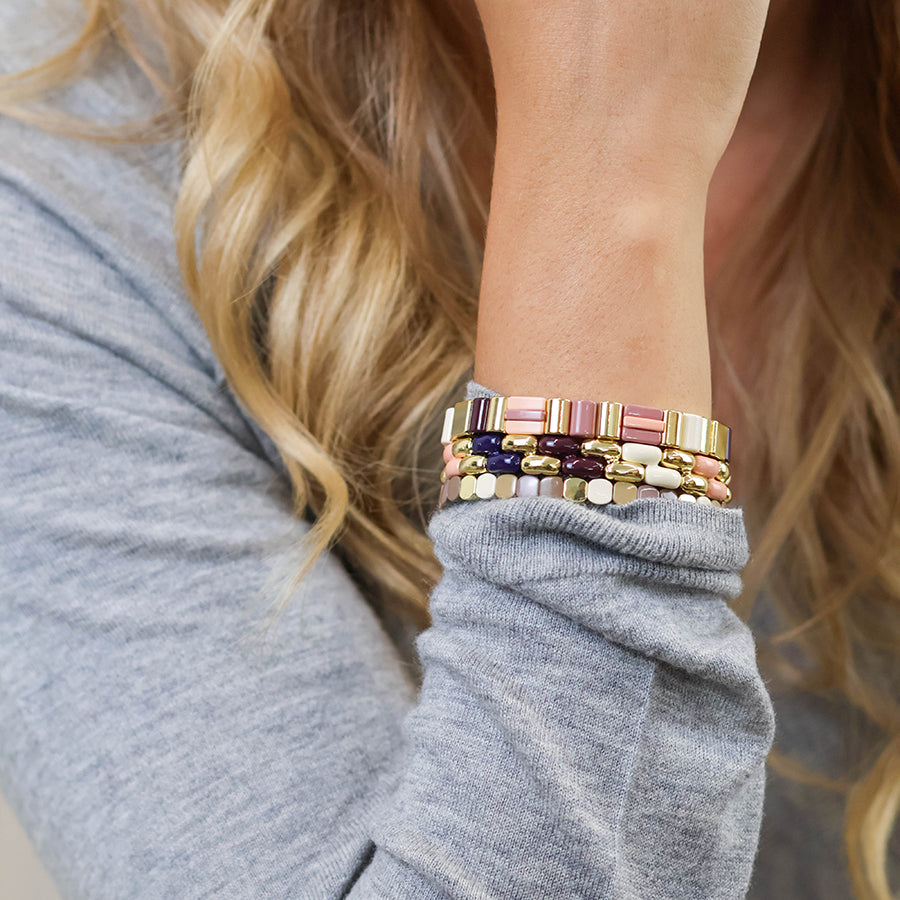 Mavis triple bracelet stack