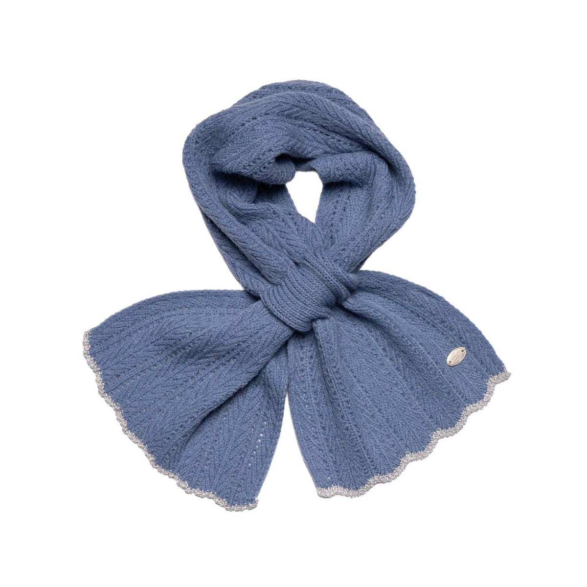 Blue Pull-through Scarf