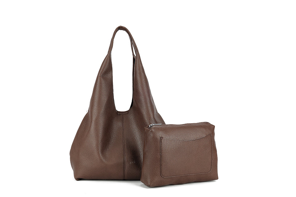 Faux Leather Shoulder Bag & Purse