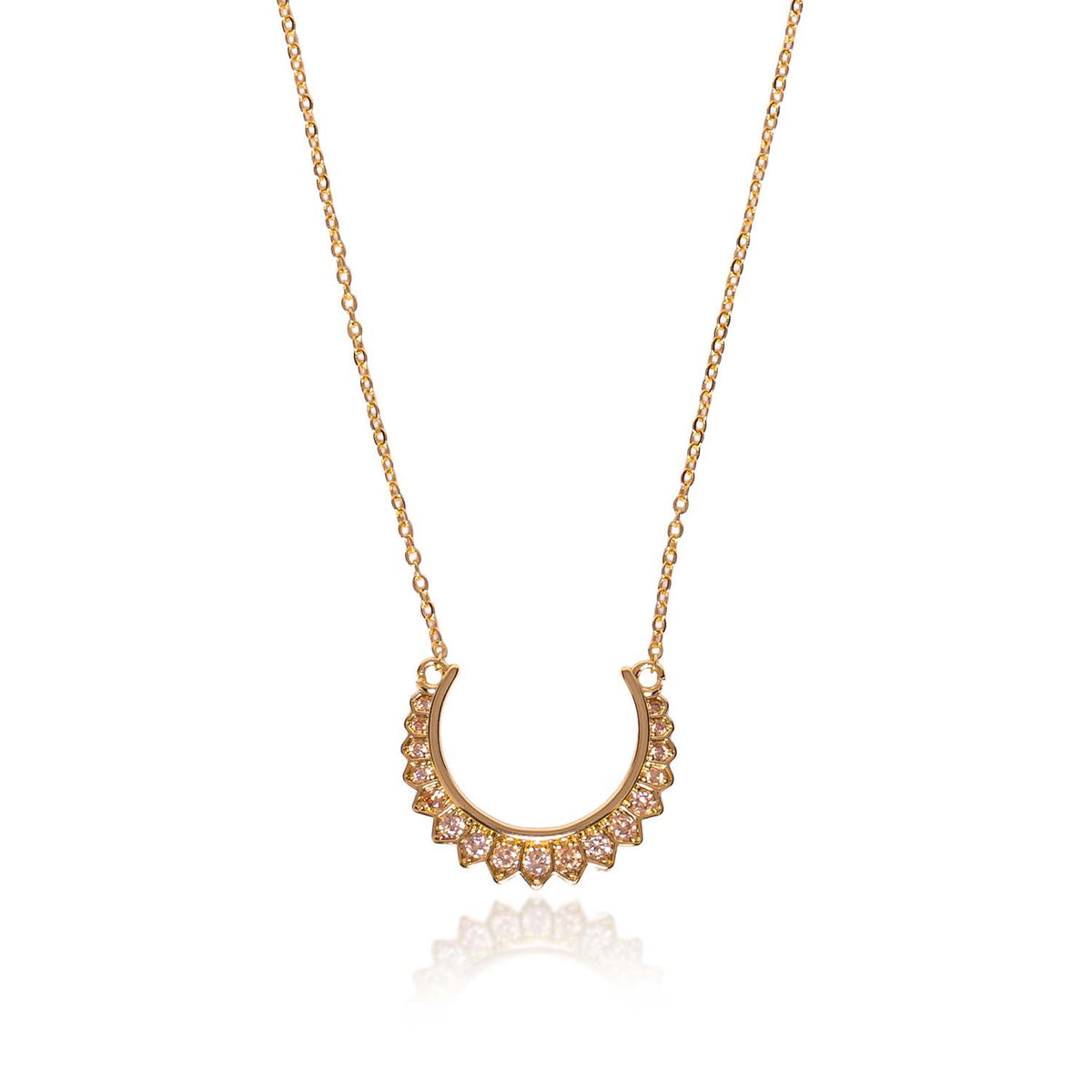 Amy 14K Gold Plated K9 Crystal Necklace