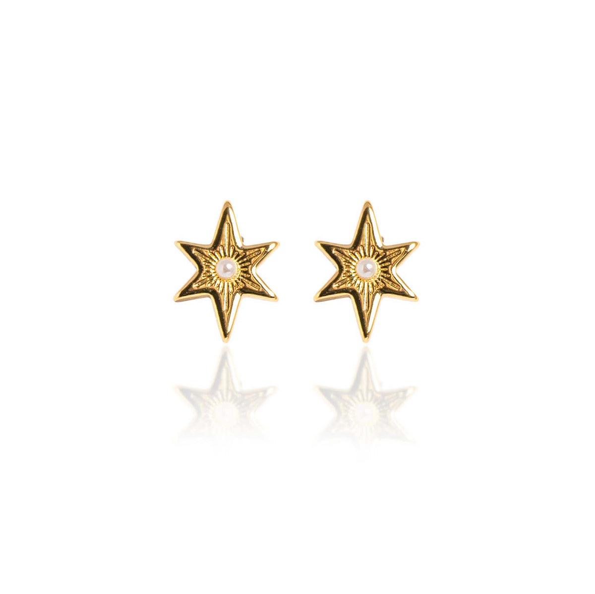 Dulcie 14K Gold Plated Stud Earrings