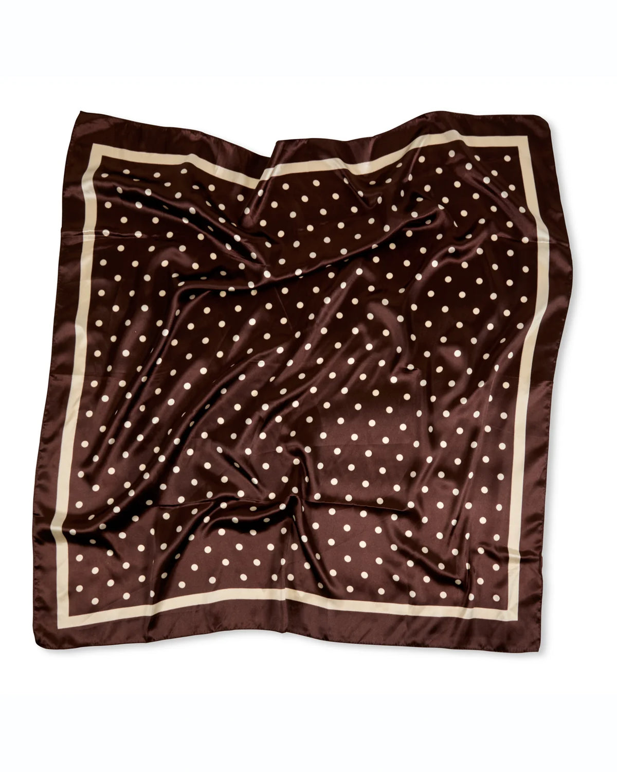 Chalk Wren Scarf in Small Spot- Brown