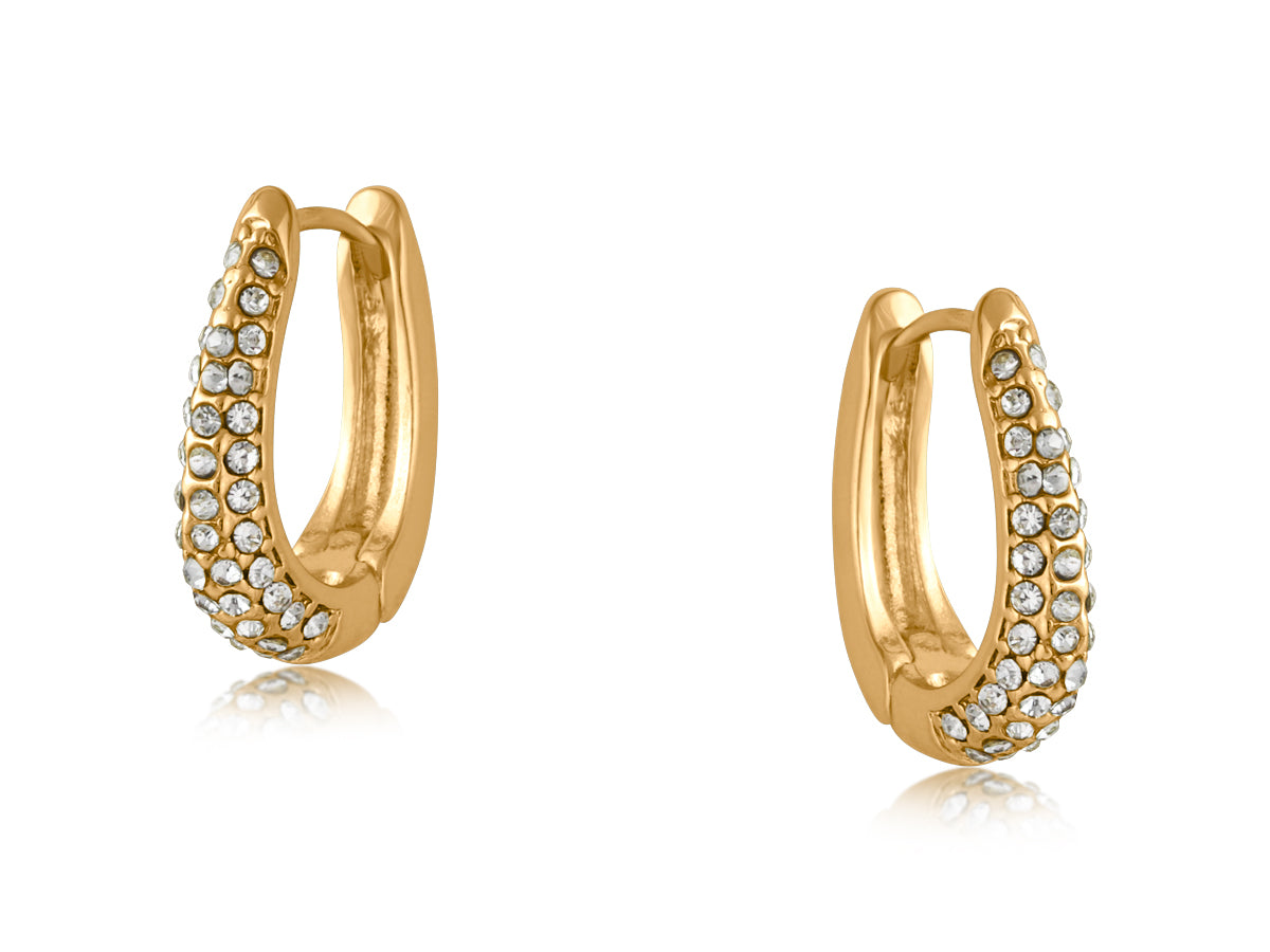 Sophia Hoop Earrings in Gold