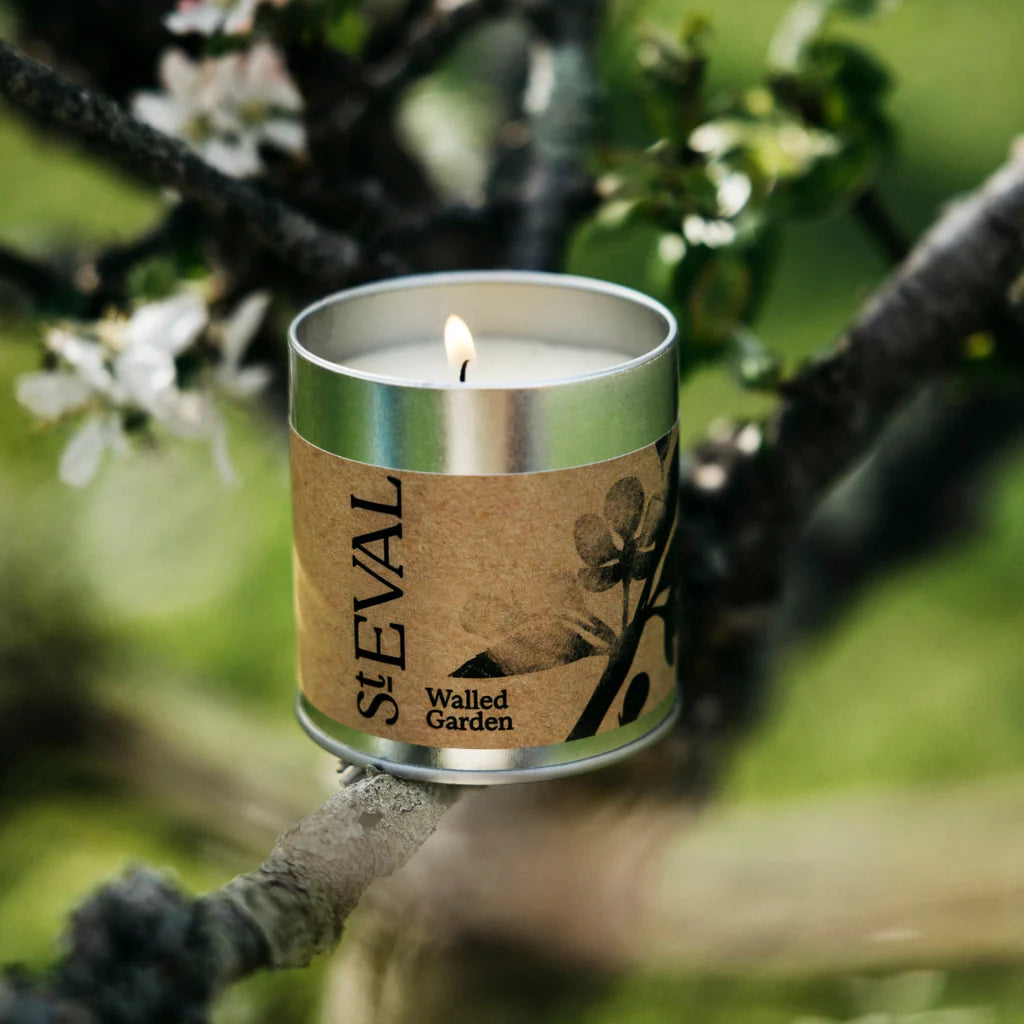 Walled Garden tin candle