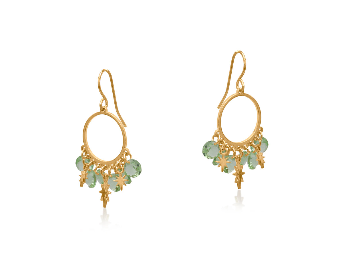 Penelope Petite Brass Earrings