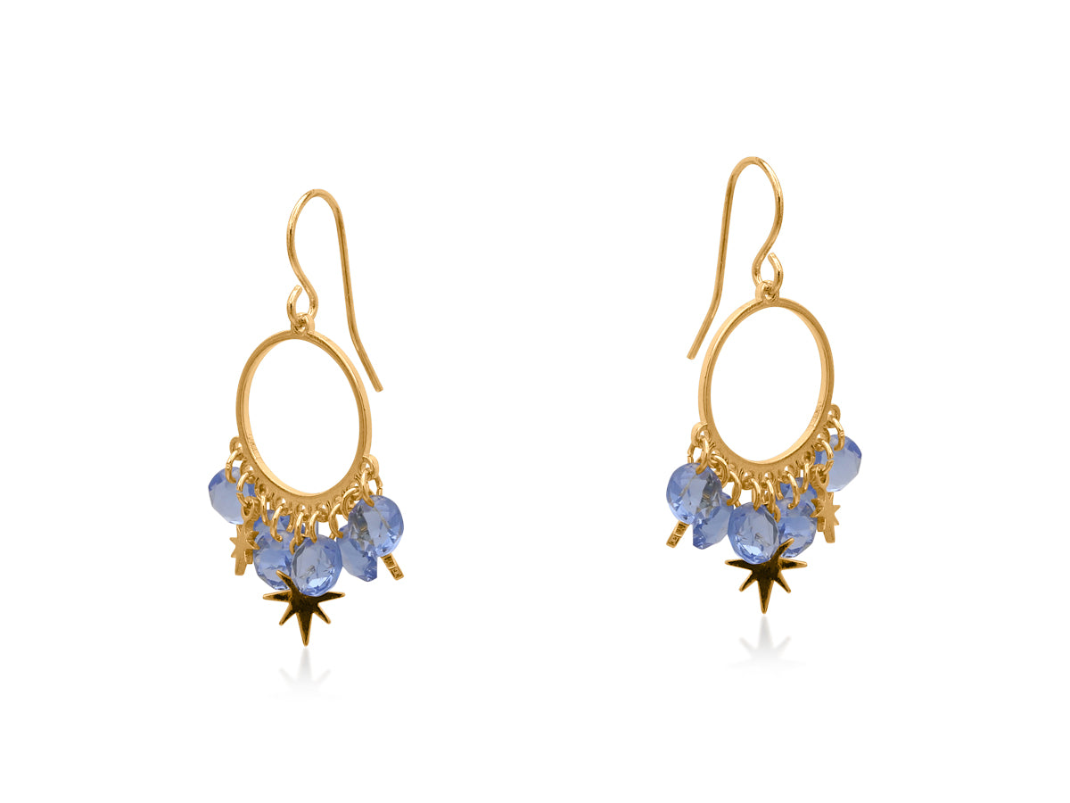 Penelope Petite Brass Earrings