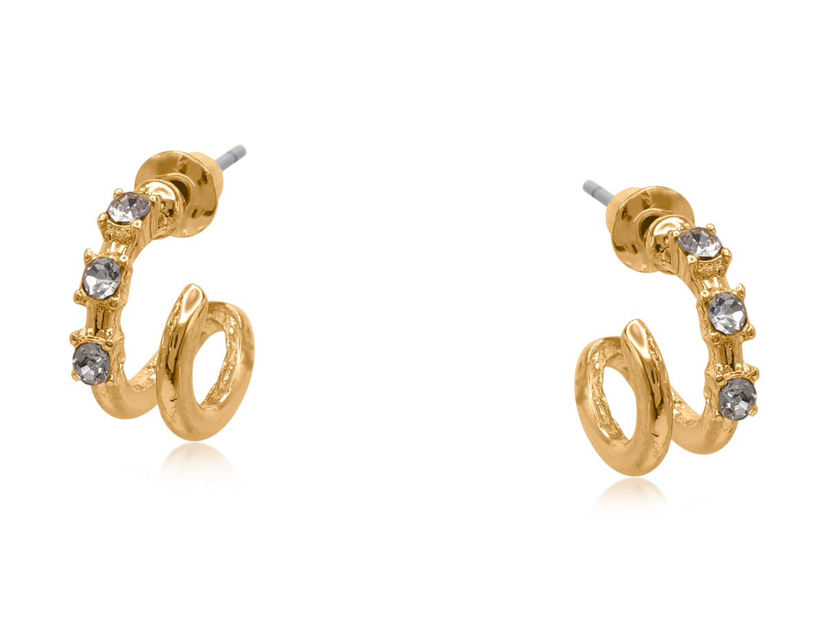 Mystic Treasures two row encrusted Earrings