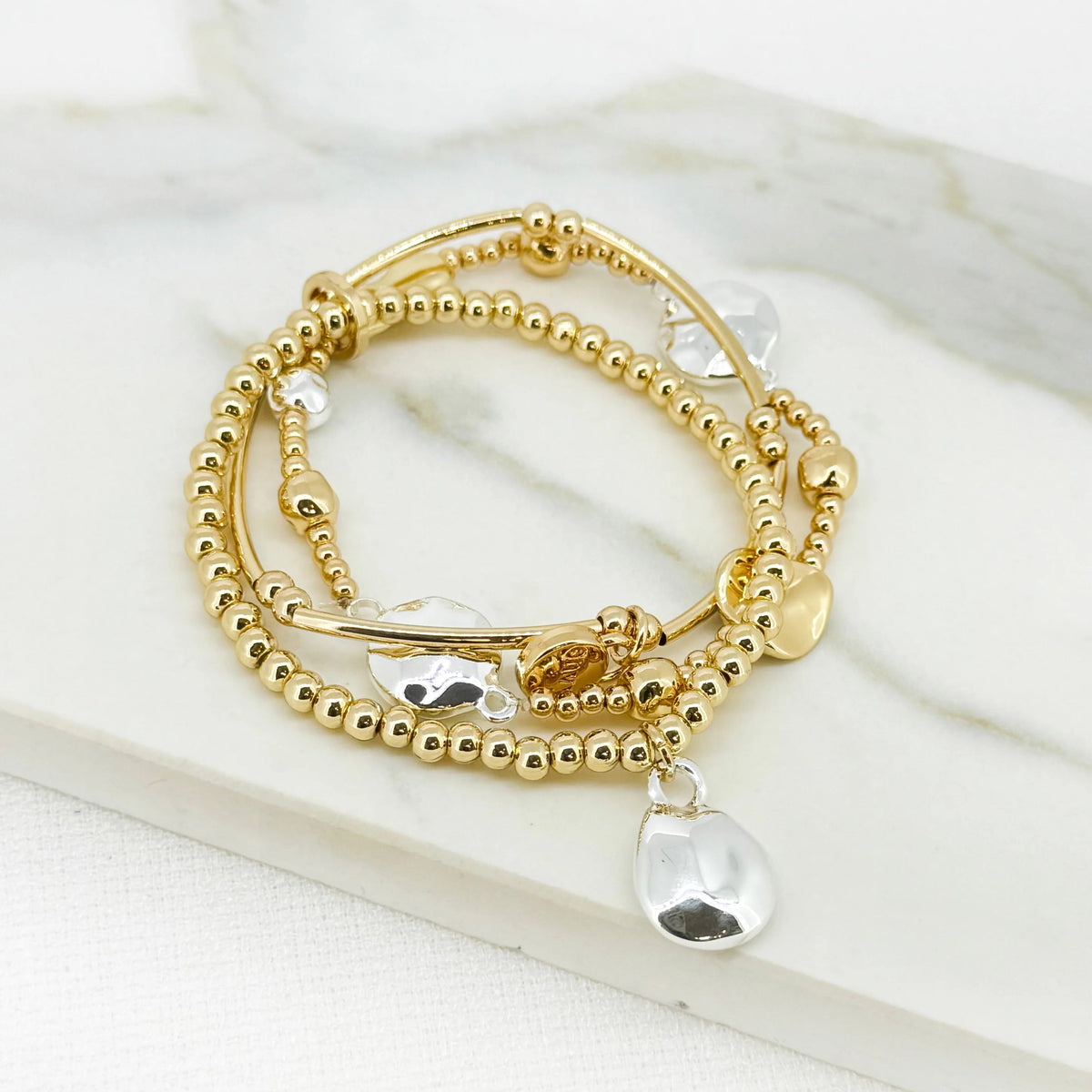 Triple Layer Beaded Bracelet