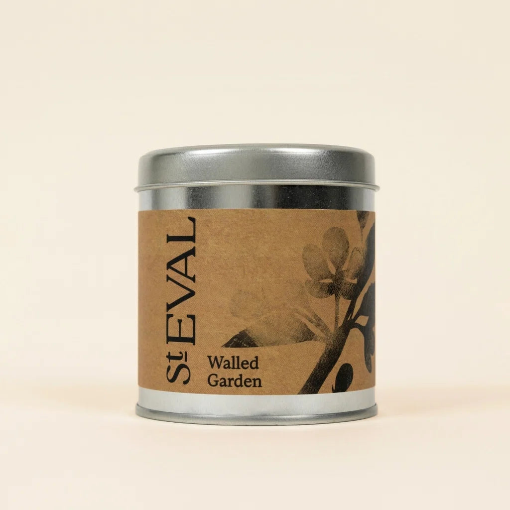 Walled Garden tin candle