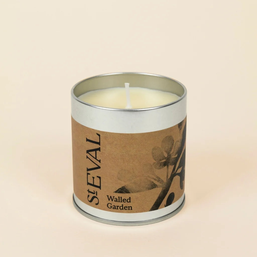 Walled Garden tin candle