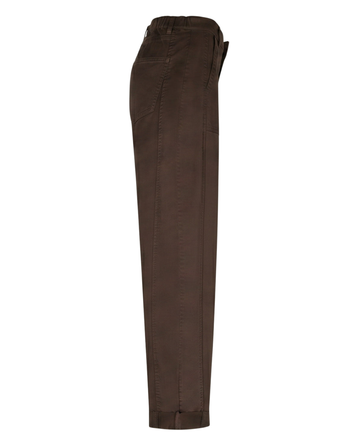 Margot Fine Twill Trousers in Espresso