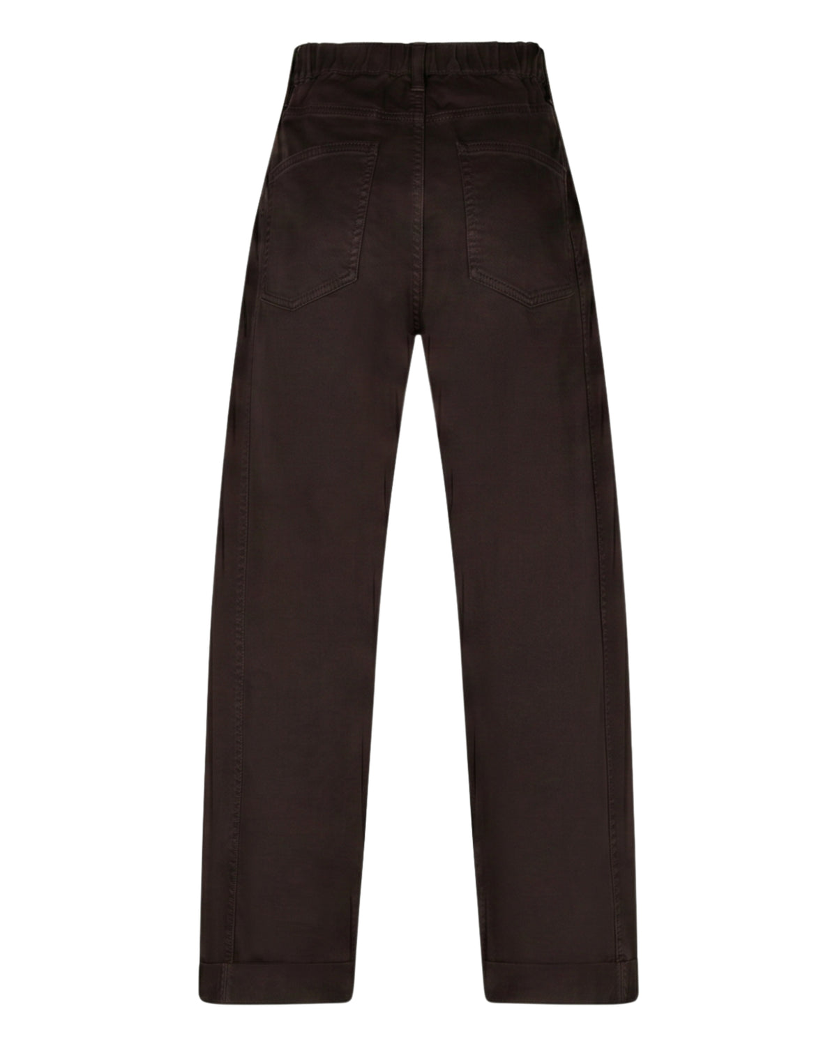 Margot Fine Twill Trousers in Espresso