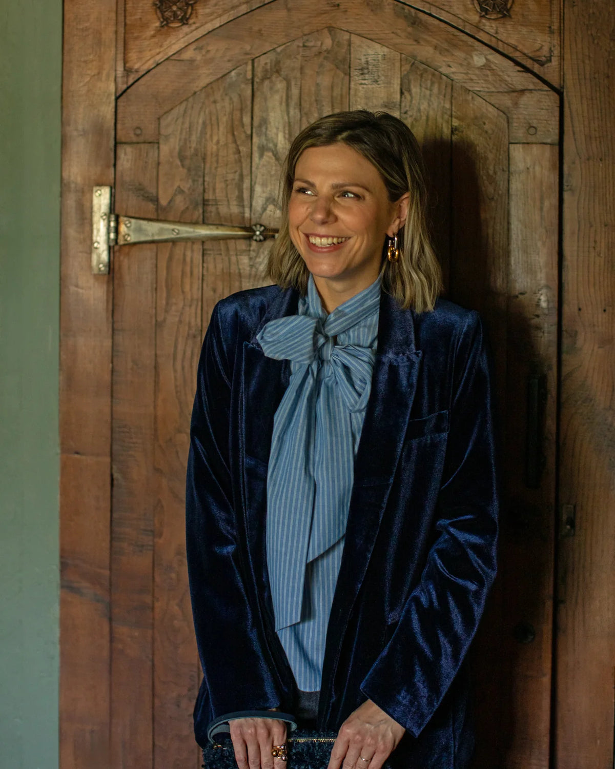 Chalk Michelle Shirt in Striped Blue