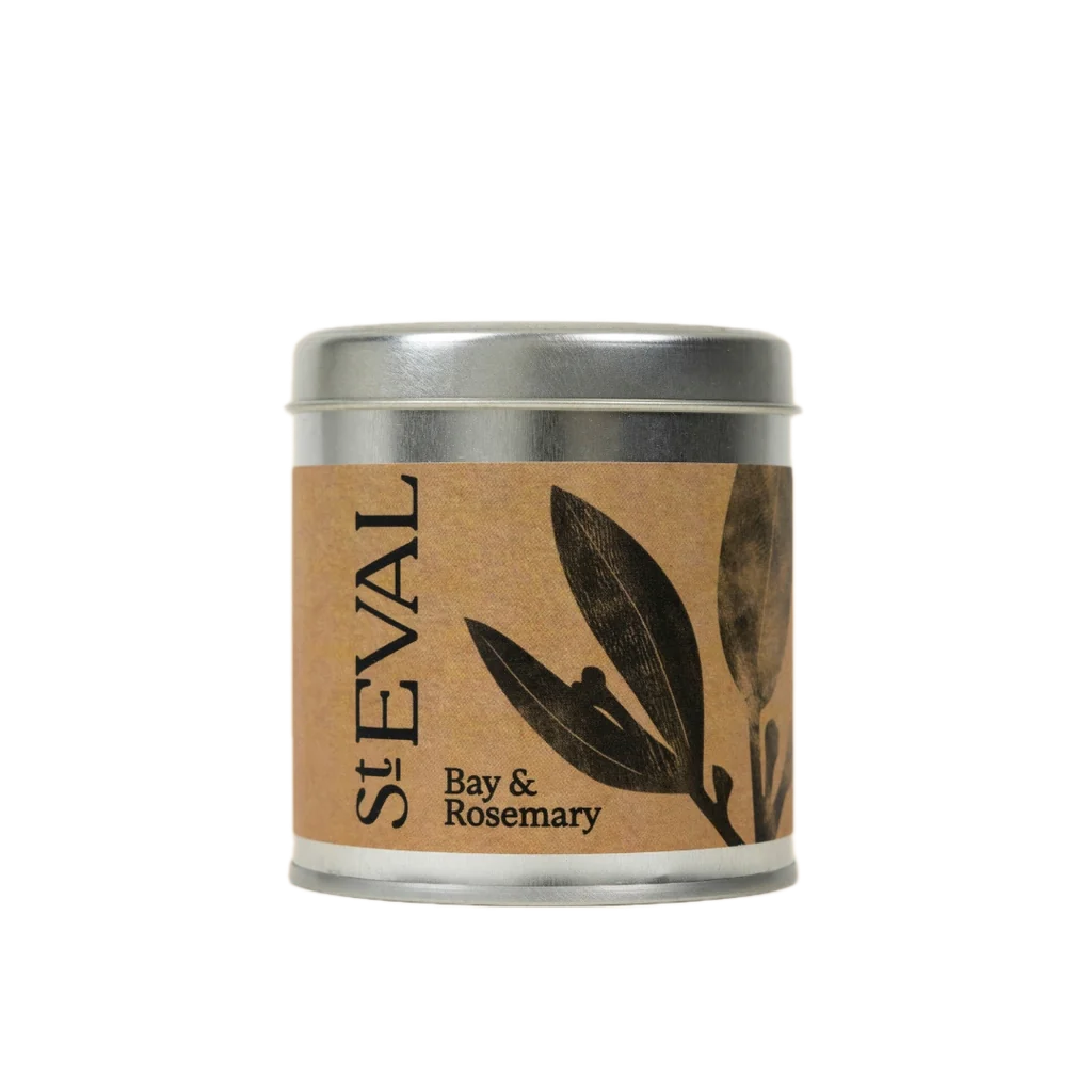 Bay and Rosemary Tin candle
