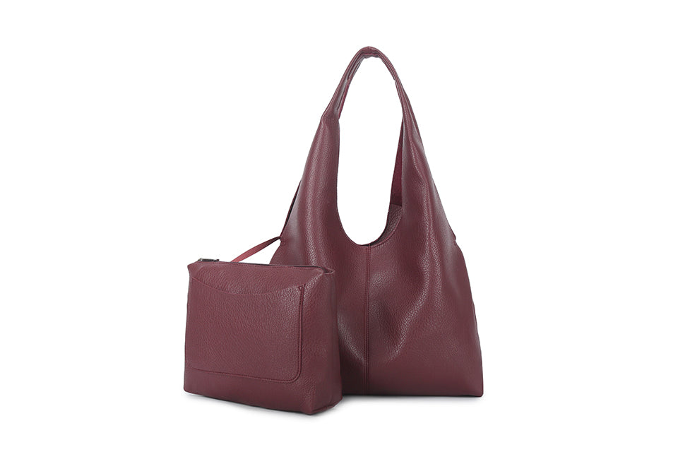 Faux Leather Shoulder Bag & Purse