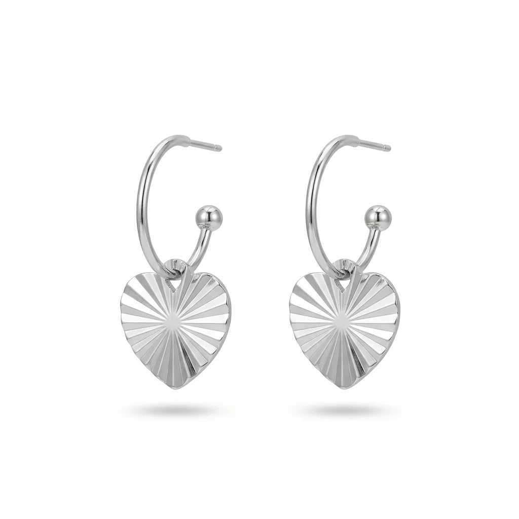Heart Drop Earrings
