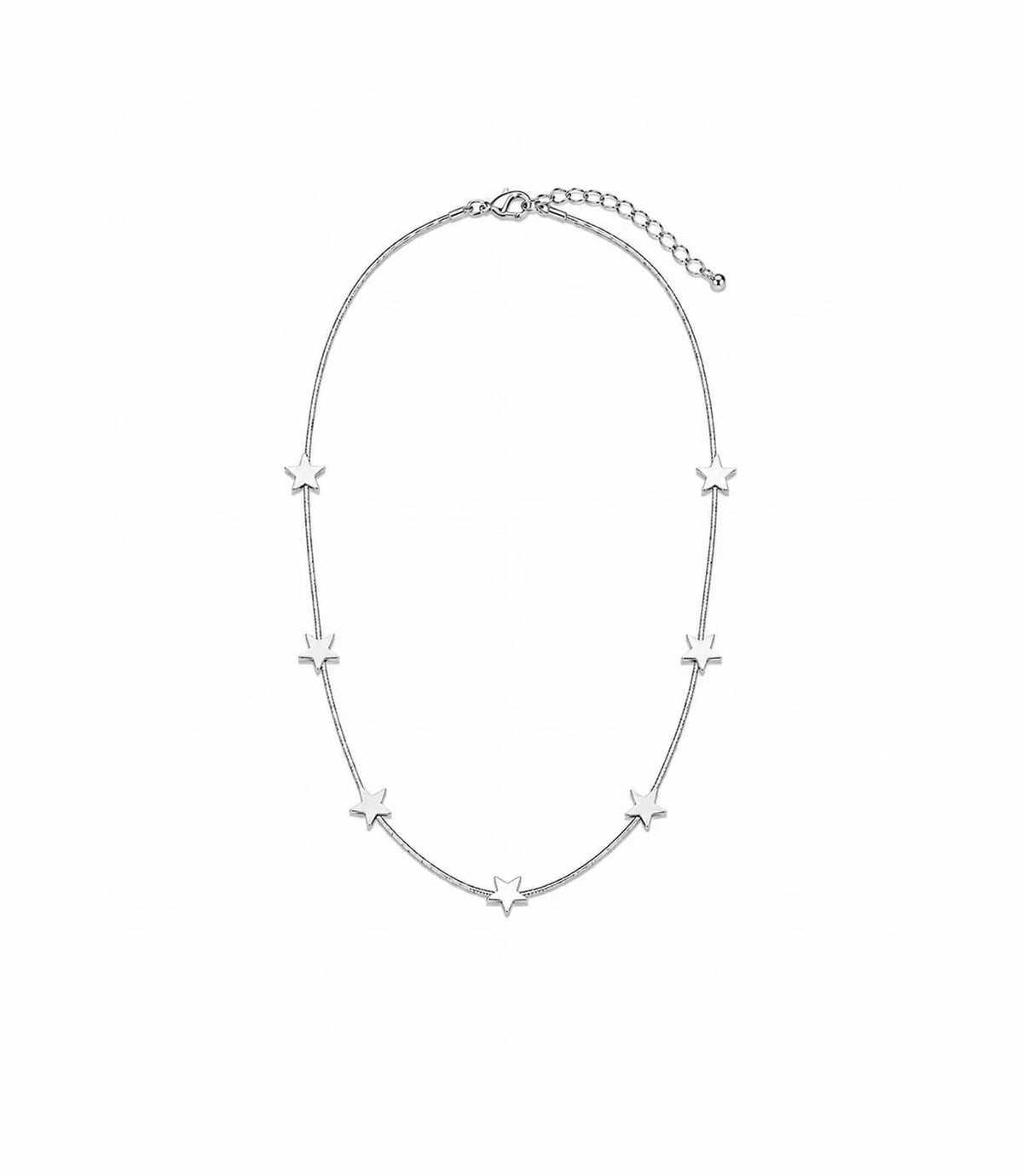 Short Snake Chain Star Necklace