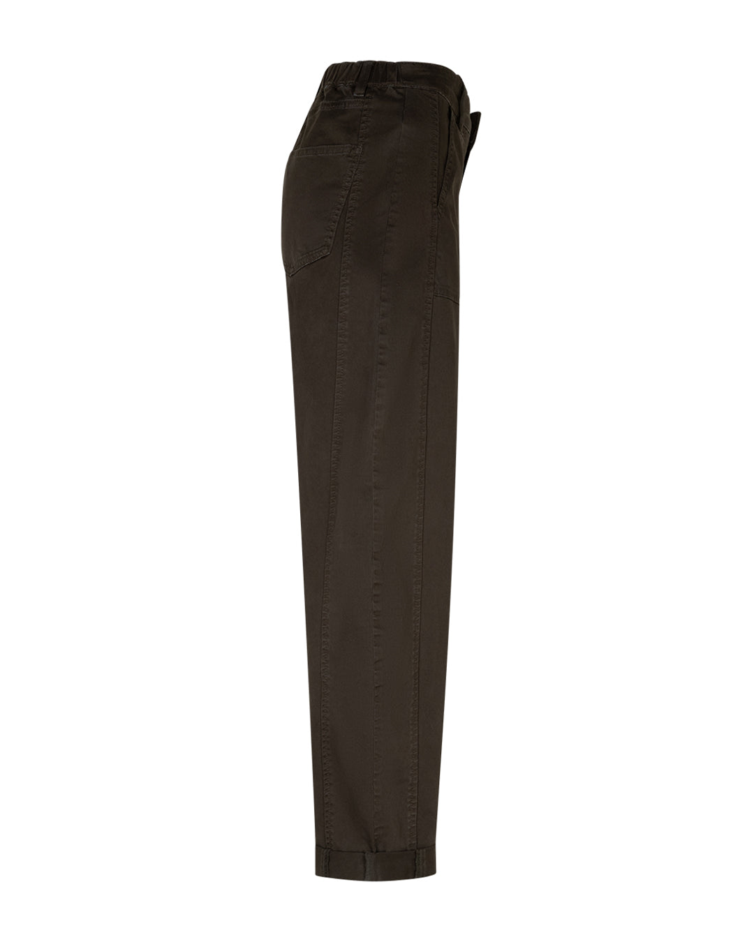 Margot Fine Twill Trousers in Dark Green