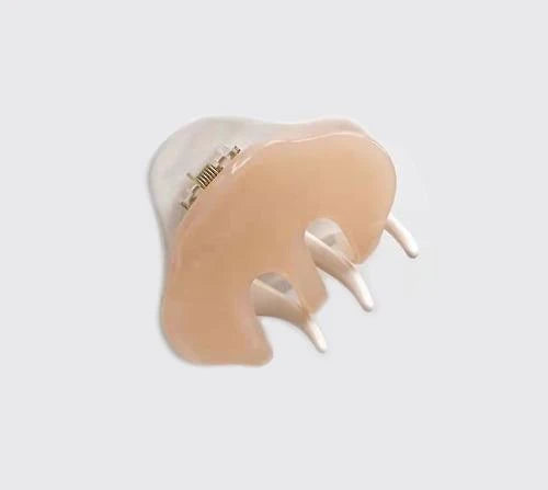 Pink Resin Hair Claw Clip