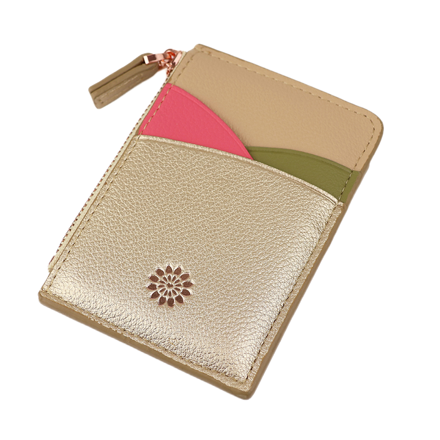 POM Gold Metallic Card Purse