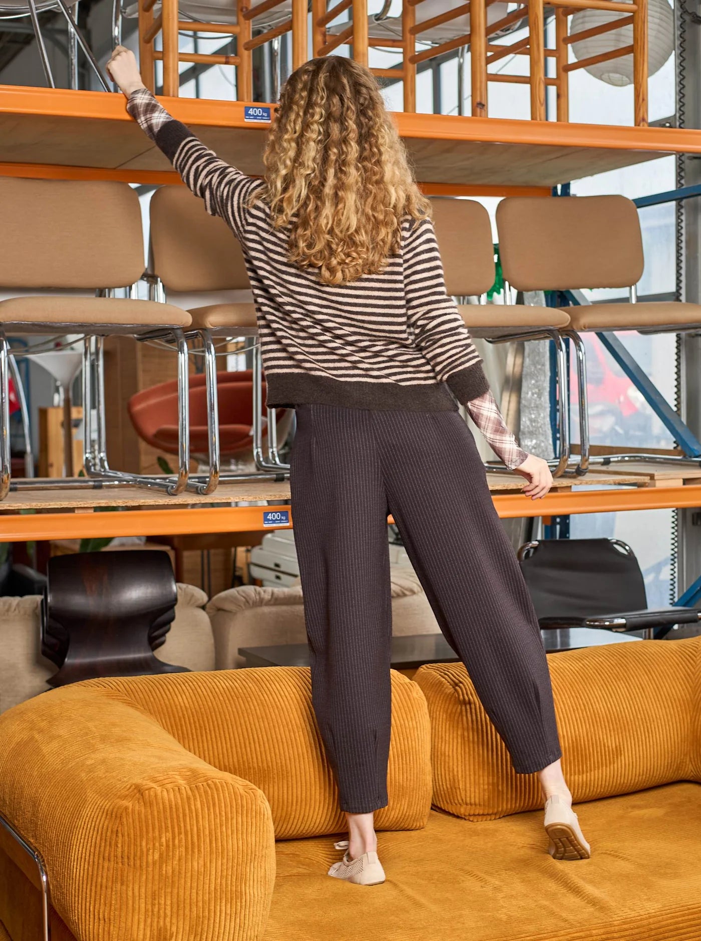 Dell Striped Knit Cardigan