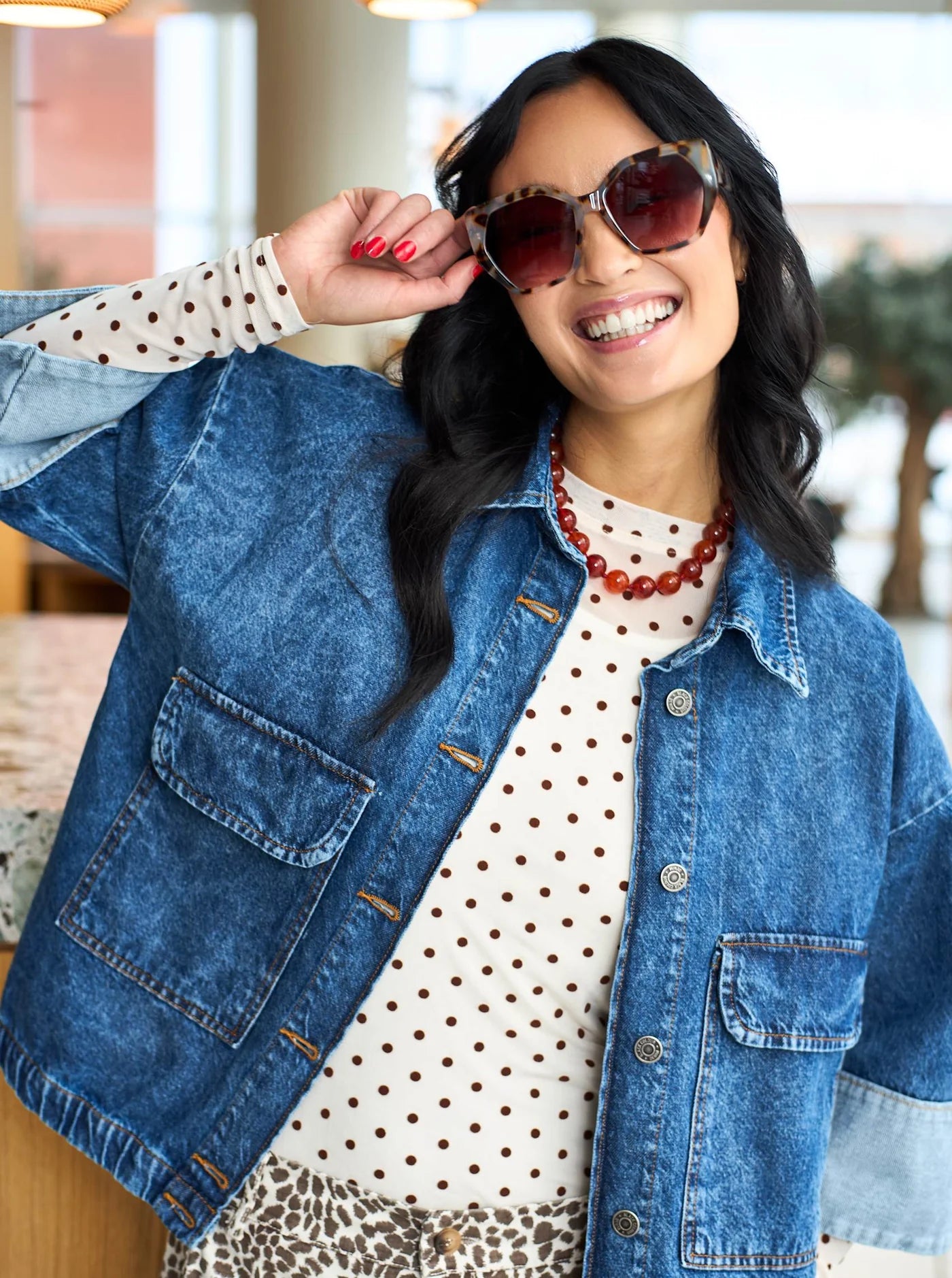 JENNIE Mesh Blouse
