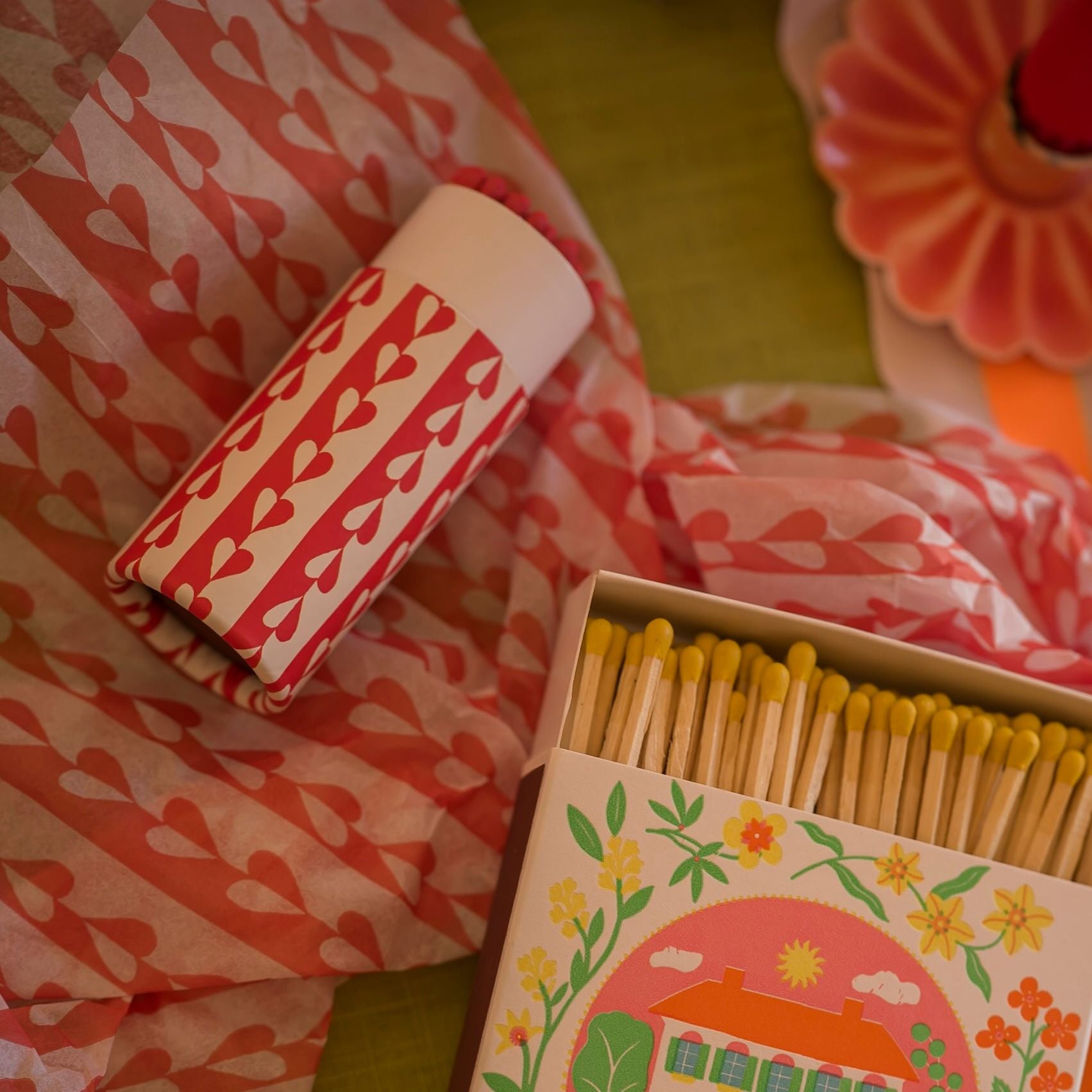 Sweetheart Stripe Tissue Paper