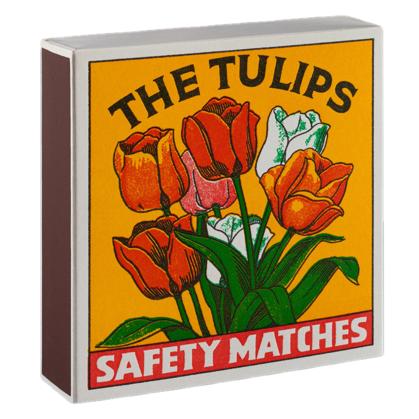 Square matchbox - Tulips