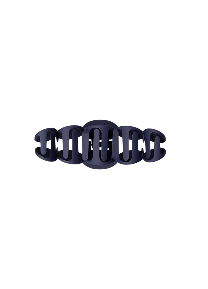 Bubble Matt Hair Claw in Midnight Blue