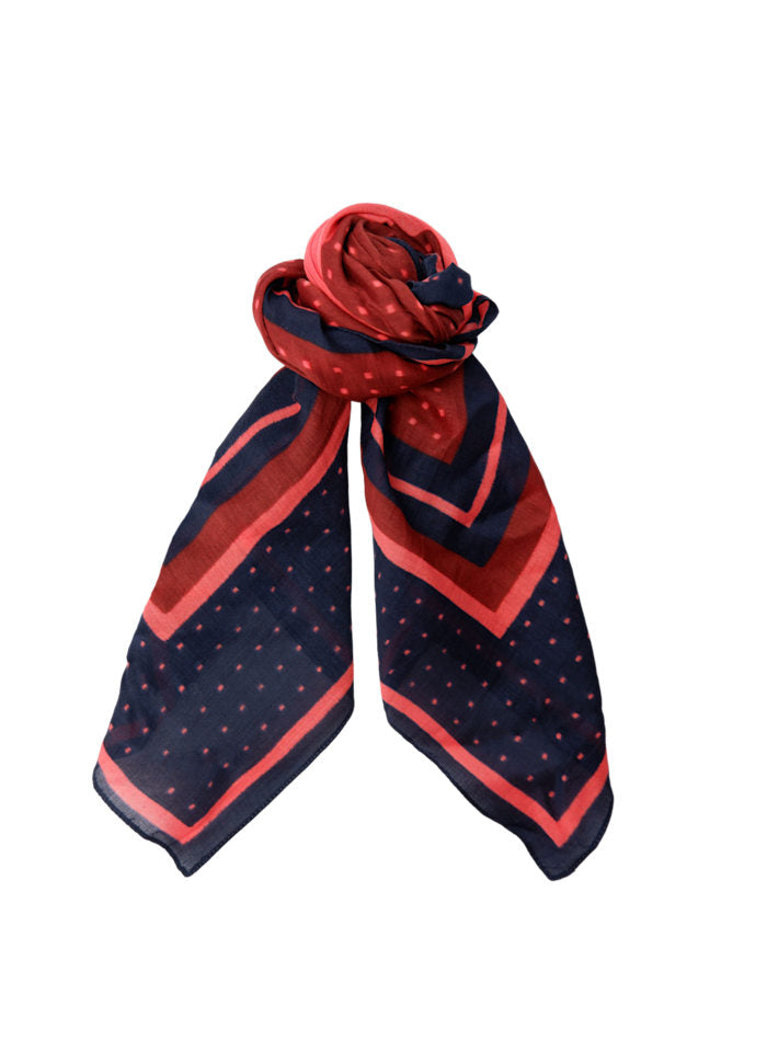 Caudrey Mini Scarf in Navy